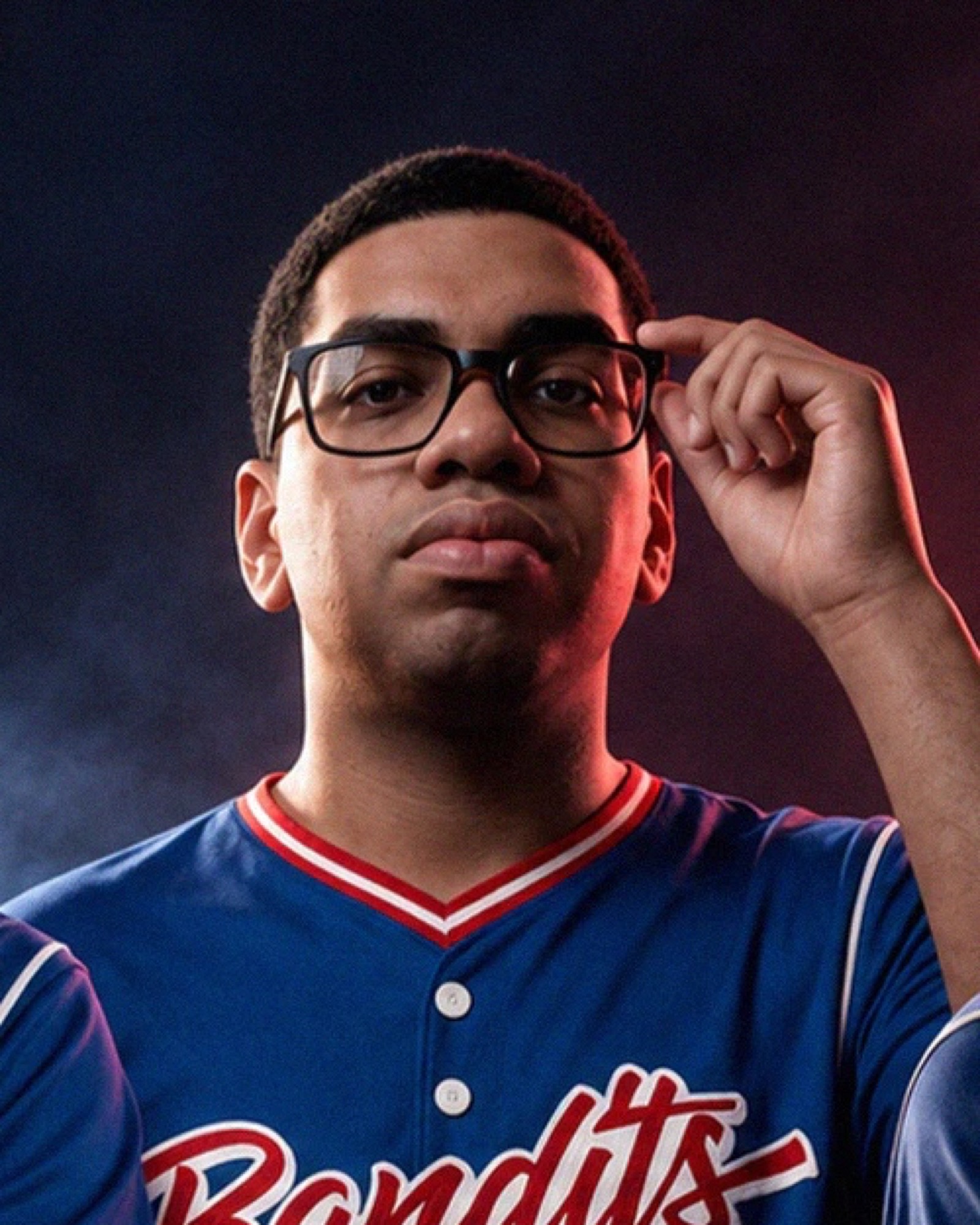 Noah The Prodigy wearing the Bandits Gaming Street Fighter League uniform