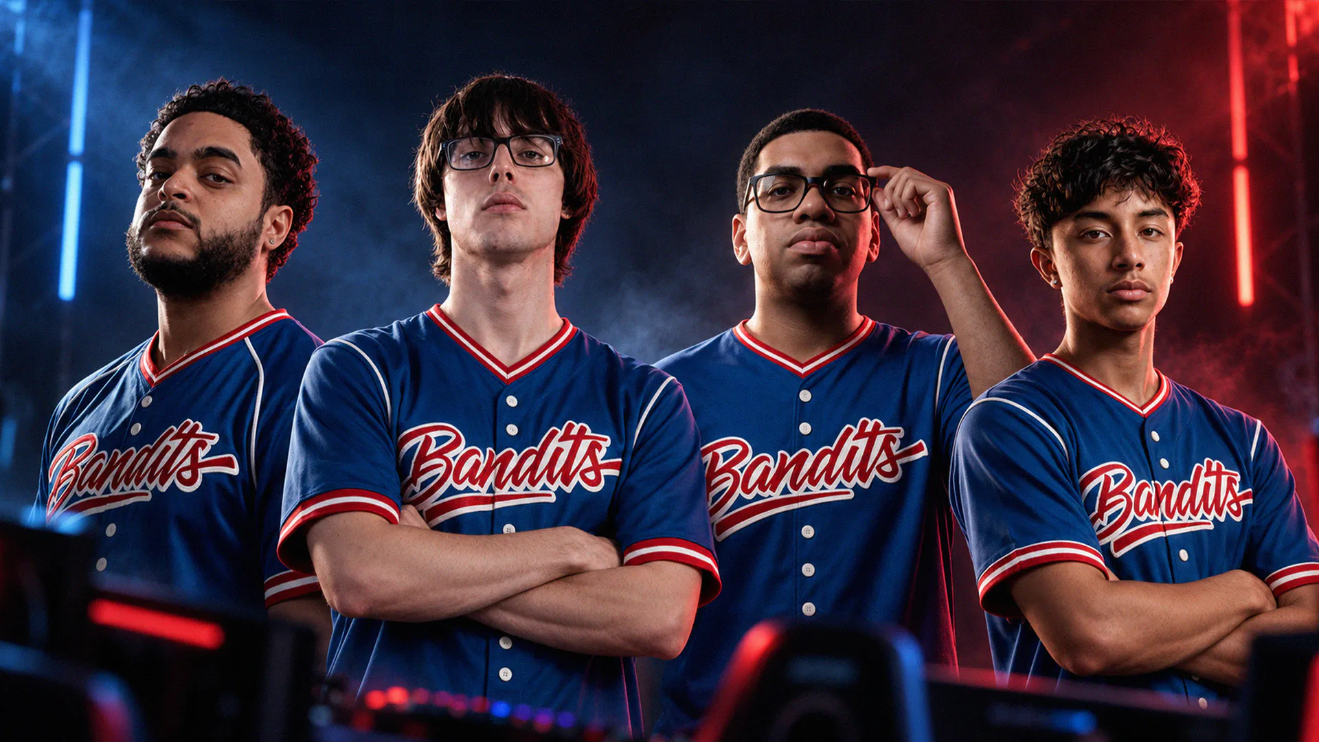 Psycho, Booce Lee, Noah The Prodigy and Enzo the Hokage, the Bandits Gaming roster for Street Fighter League AMERICAS 2026